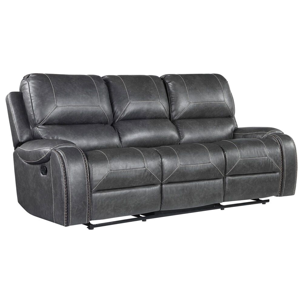 Steve Silver Keily Manual Reclining Sofa and Todoe Coffee Table in Dove Grey, , large