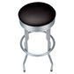 Timberlake Trademark Outdoor Ribbed Swivel Barstool in Silver, , large