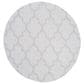 Safavieh Bermuda BMU804A 5" Round Ivory and Light Grey Indoor/Outdoor Area Performance Rug, , large