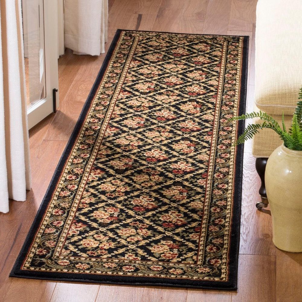 Safavieh Lyndhurst 2&#39;3&quot; x 12&#39; Black Runner, , large