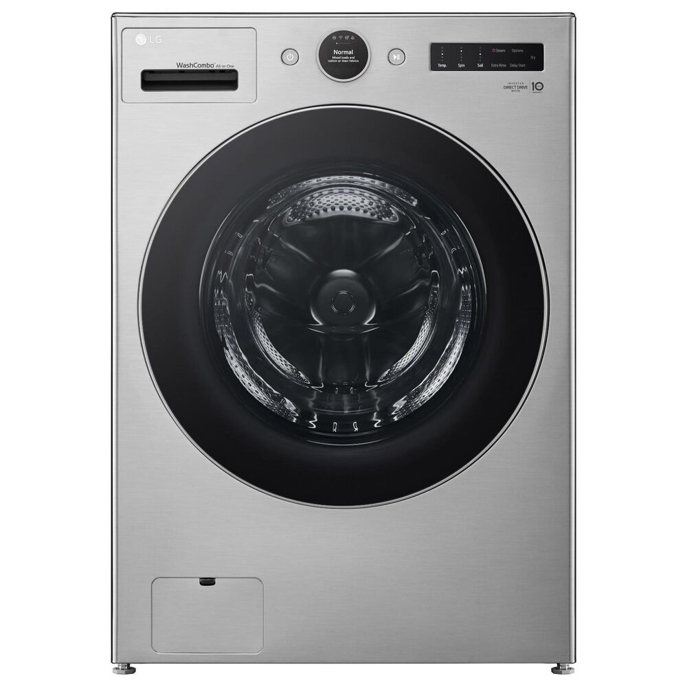 LG 5 Cu. Ft. Front Load Washer and 7.4 Cu. Ft. Smart Front Load Gas Dryer Laundry Pair in Graphite Steel, , large