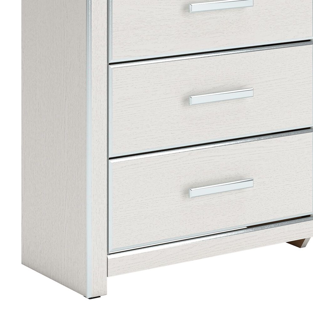 Ashley Zuraleus 4-Piece King Upholstered Panel Bedroom Set in Matte White, , large