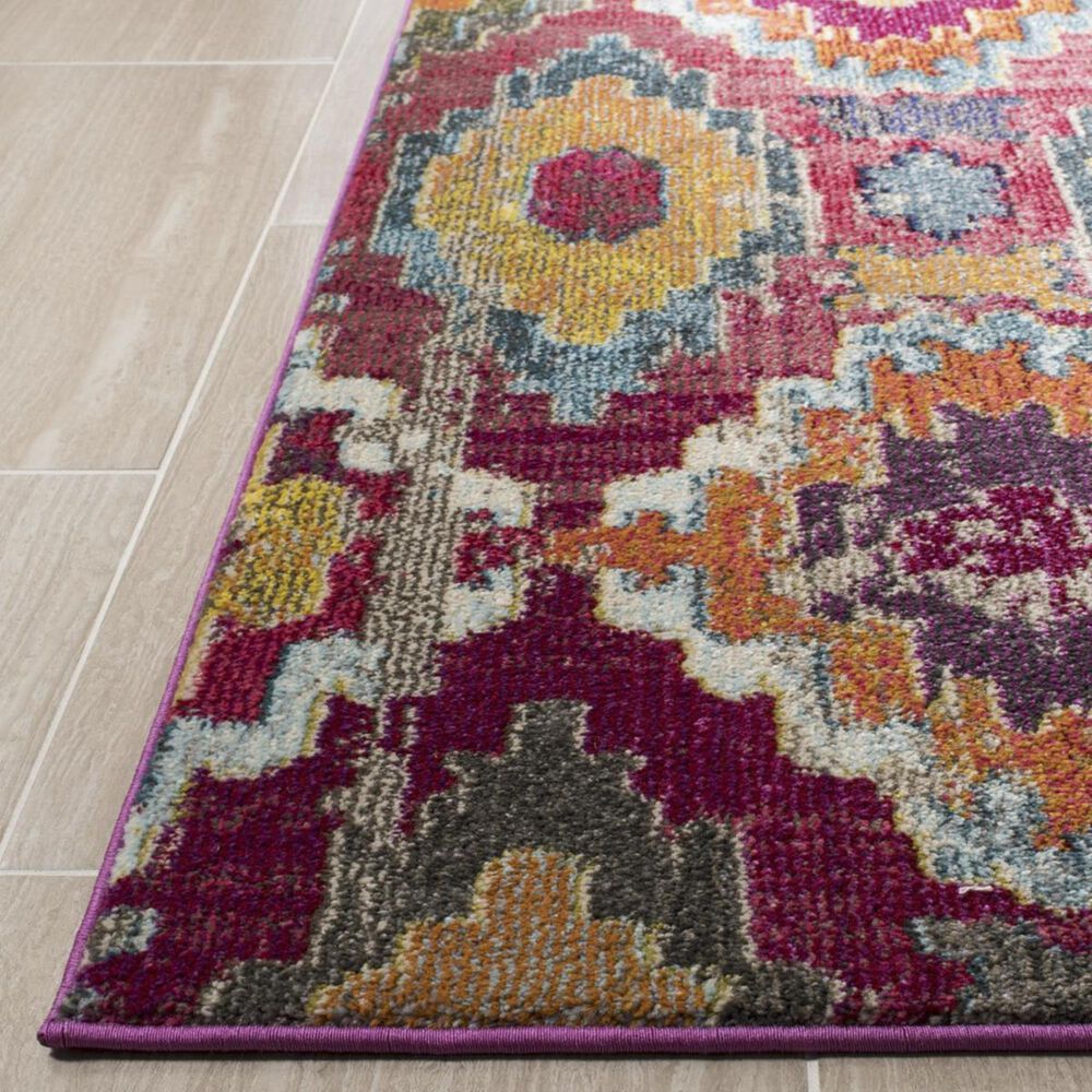 Safavieh Monaco MNC265Q 5&#39;1&quot; x 7&#39;7&quot; Red and Blue Area Rug, , large