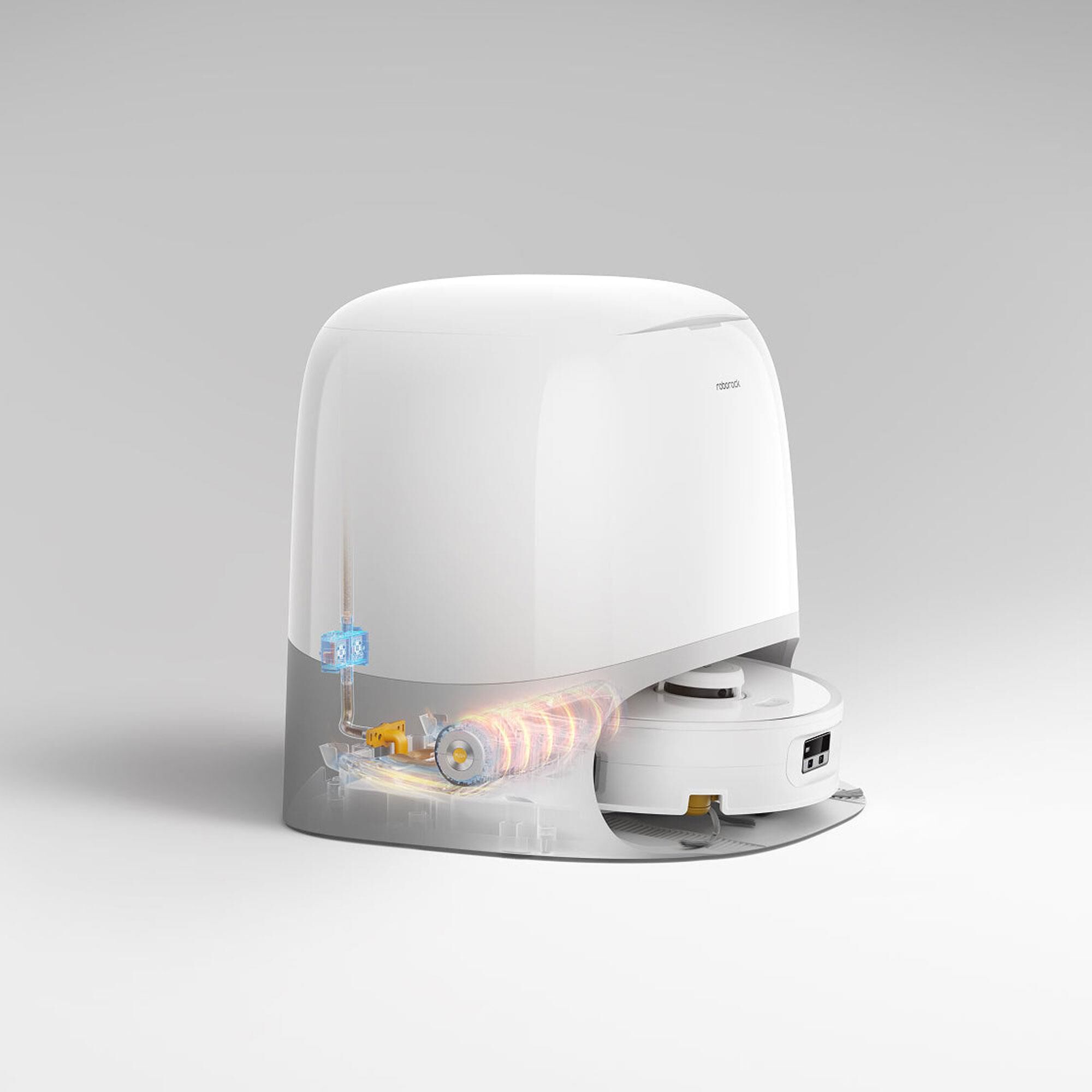 Roborock Qrevo Curv 2 Flow Robotic Vacuum and Mop in White