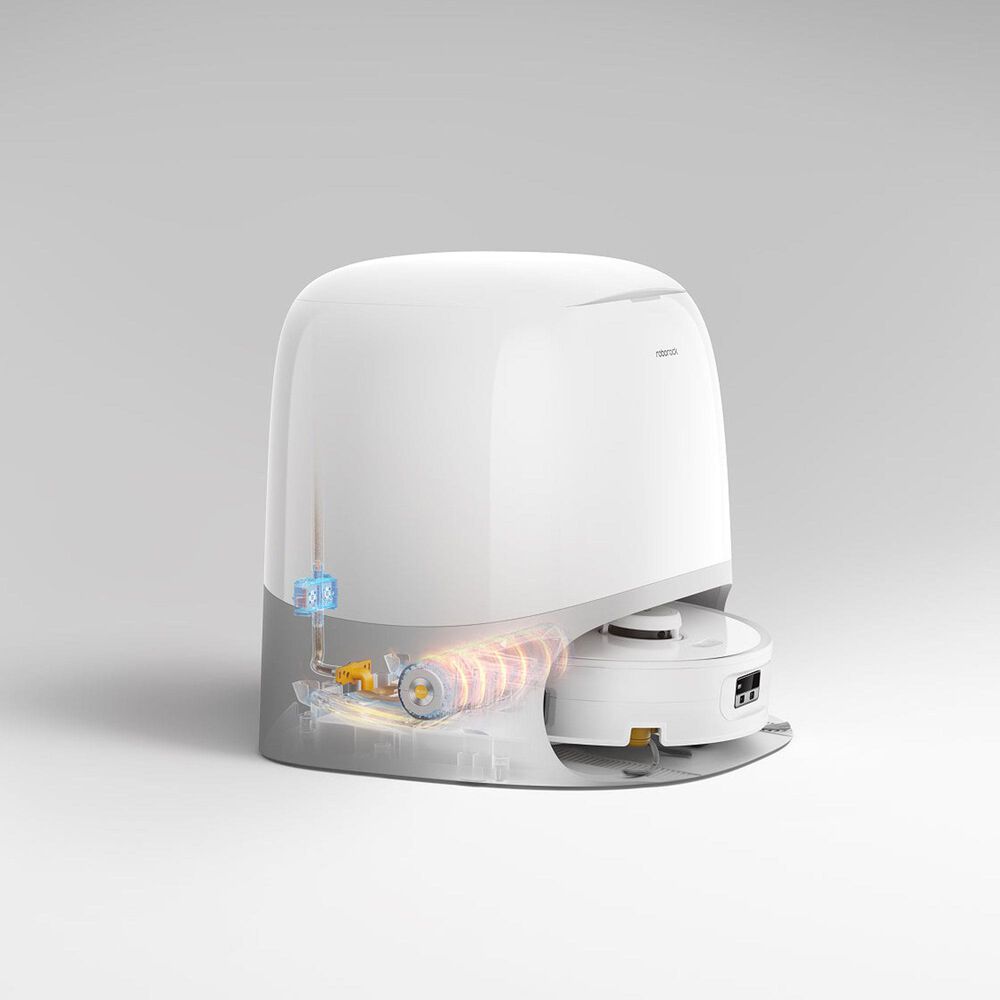 Roborock Qrevo Curv 2 Flow Robotic Vacuum and Mop in White, , large