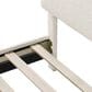 Furniture of America Gail Queen Upholstered Platform Bed with Standard Headboard in White, , large