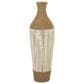 Maple and Jade 40" Handmade Decorative Vase in White, Natural Brown and Cream, , large