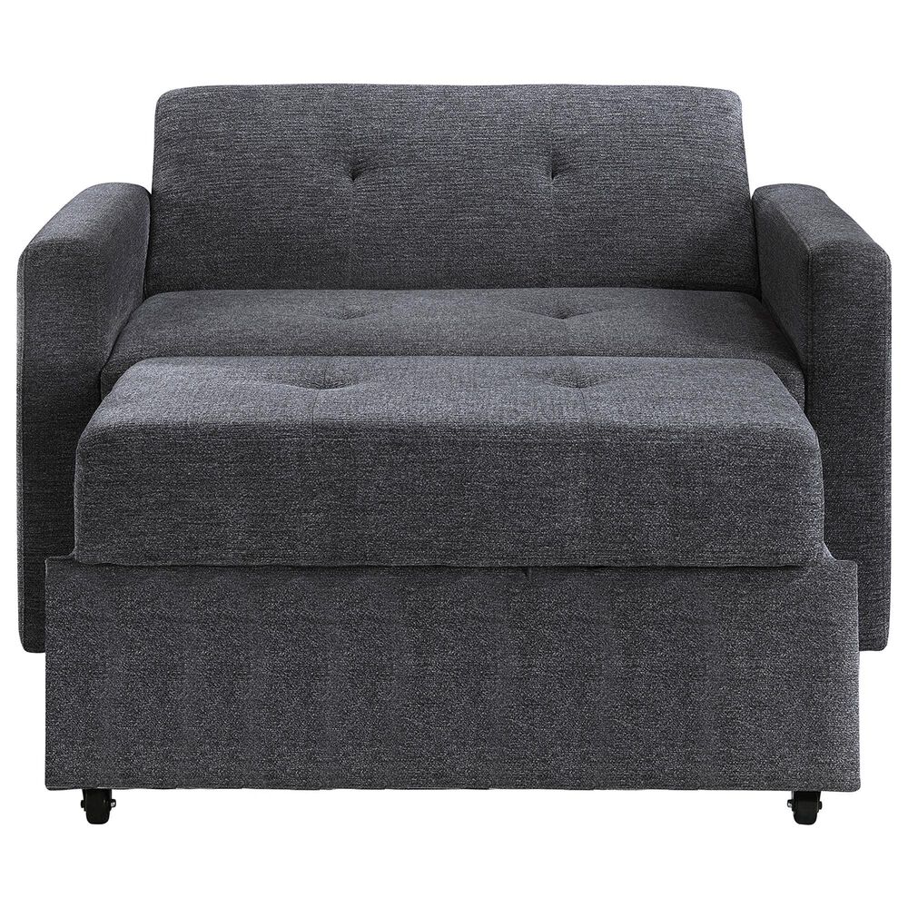 Steve Silver Convertible Sleeper Chair in Gray, , large
