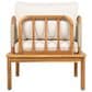 Hearth and Haven Outdoor Club Chairs with Teak Frame in Beige, , large