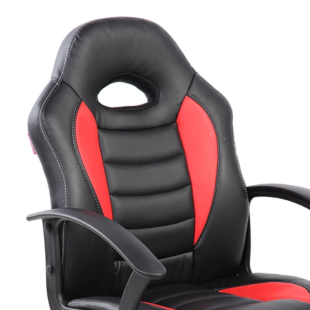 Rta Products Llc Kid&#39;s Gaming and Student Racer Chair with Wheels in Black and Red, , large