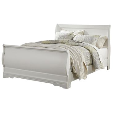 Ashley Anarasia Queen Sleigh Bed in White, , large
