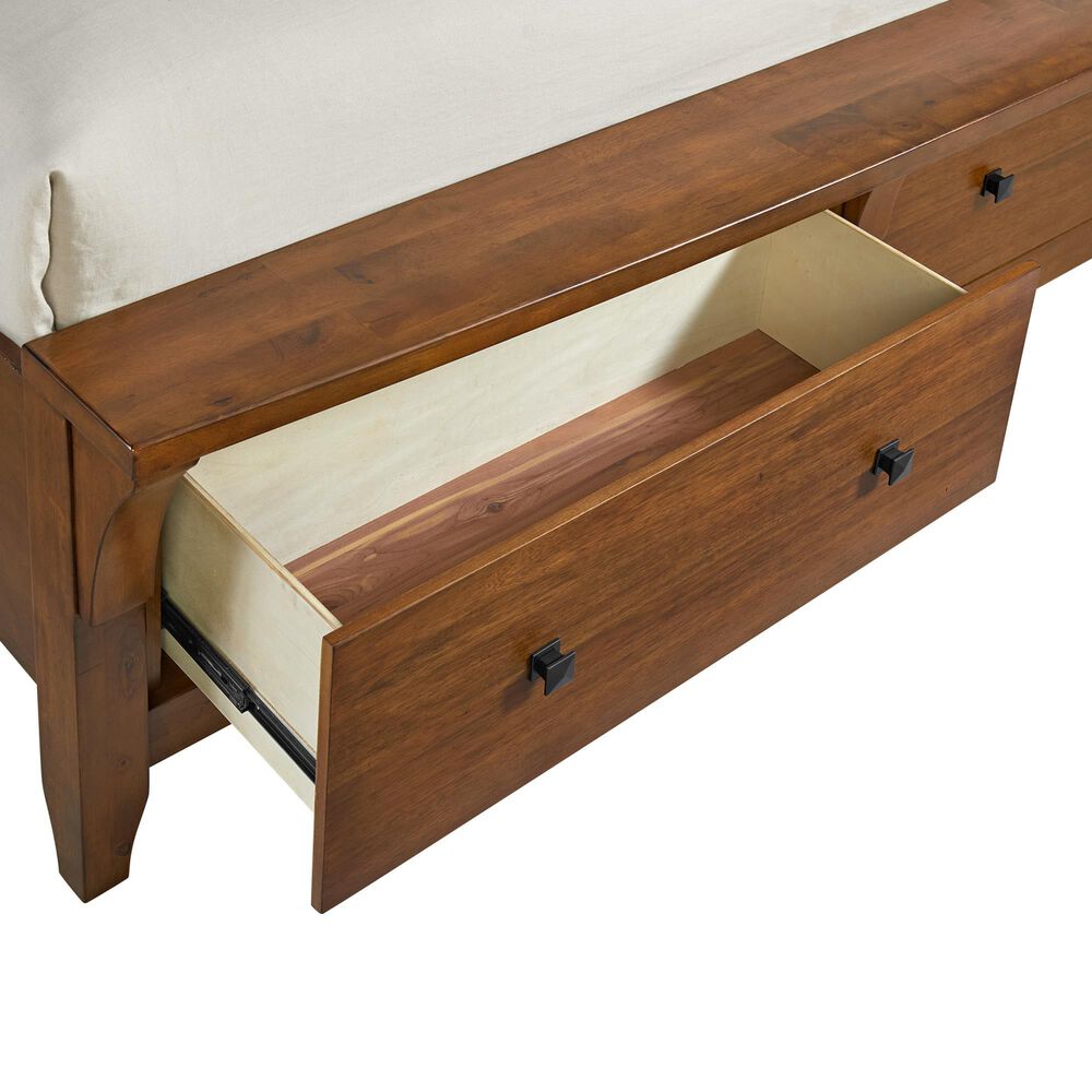 Mayberry Hill Gage King Storage Bed in Chestnut, , large