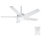 Hunter Stealth DC 54" Ceiling Fan with LED Light in Snow White, , large
