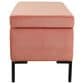 Kinfine Medium Metal Storage Bench in Blush, , large