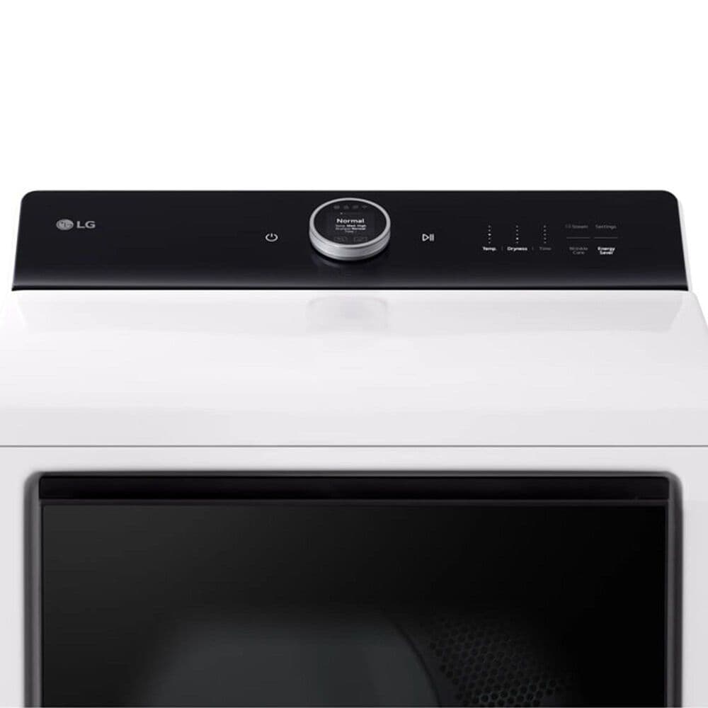 LG 5.5 Cu. Ft. Smart Top Load Washer and 7.3 Cu. Ft. Electric Dryer Laundry Pair in White, , large