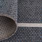 Central Oriental New Zealand Long Float 7"10" x 9"10" Granite and Ecru Area Rug, , large