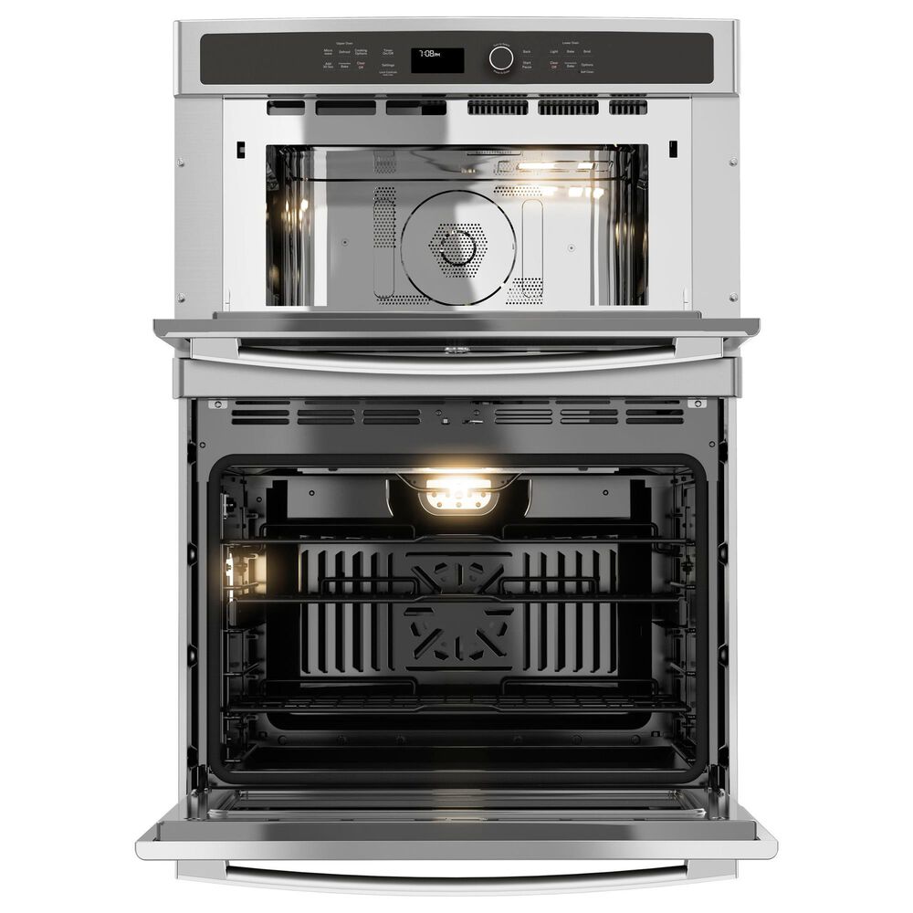 GE Profile 2-Piece Kitchen Package with Stainless Steel 30&quot; Built-In Combination Wall Oven and Black Induction Cooktop, , large