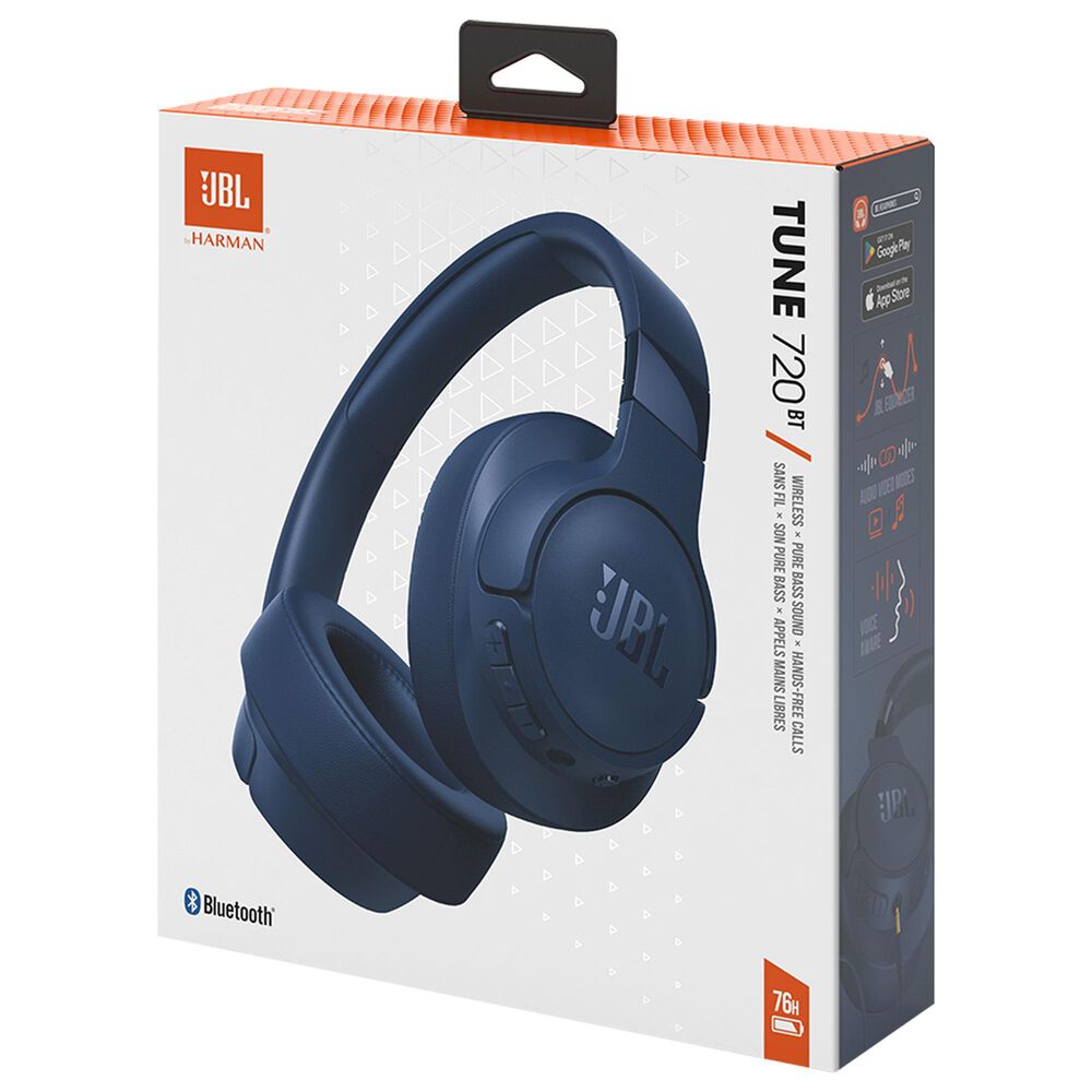 JBL Tune 720BT Wireless Over-Ear Headphones in Blue, , large