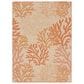 Nourison Garden Oasis Nautical Coral 4" x 6" Indoor/Outdoor Area Rug, , large