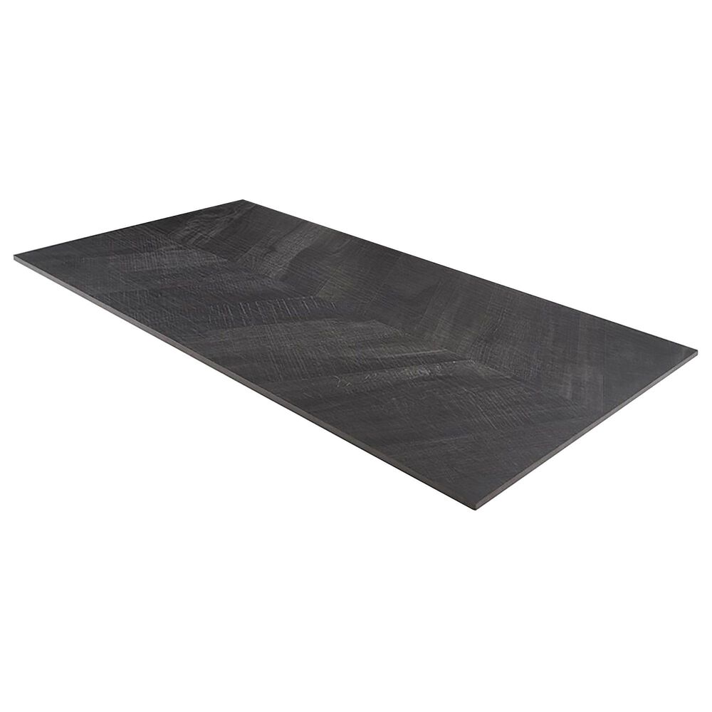 Soho Studio Elan Chevron Black 24" x 48" Porcelain Tile, , large