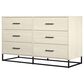 DHP Kelly 6 Drawer Dresser in Bay Oak, , large