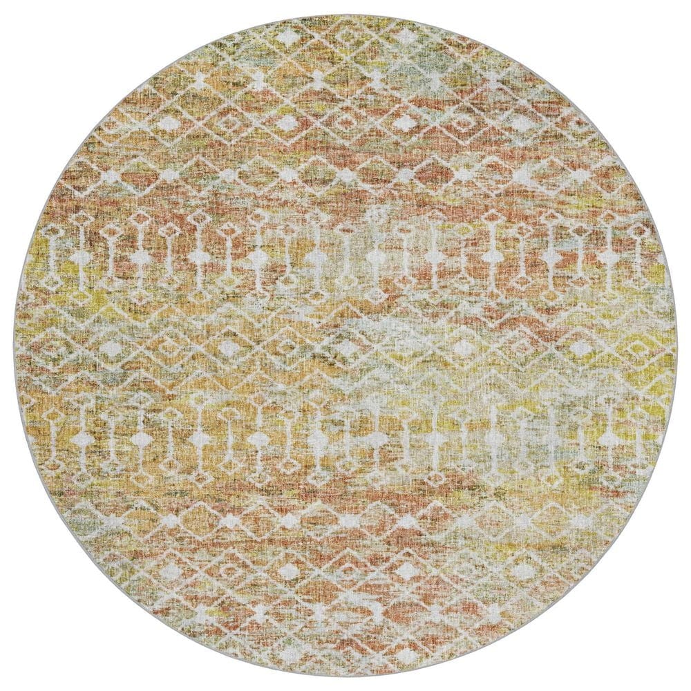 Dalyn Rug Company Lorenzo LN7 Peach 8" Round Area Rug, , large