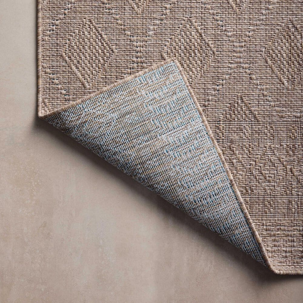 Amber Lewis x Loloi Topanga 7&#39;10&quot; x 10&#39; Natural and Mist Indoor/Outdoor Area Rug, , large