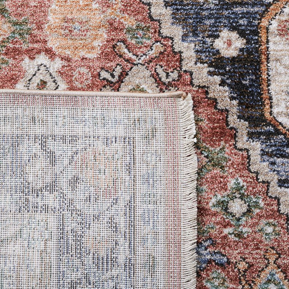 Safavieh Jasmine 2&#39;2&quot; x 9&#39; Rust and Navy Runner, , large