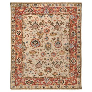 Feizy Rugs Carrington 3"6" x 5"6" Beige and Rust Area Rug, , large