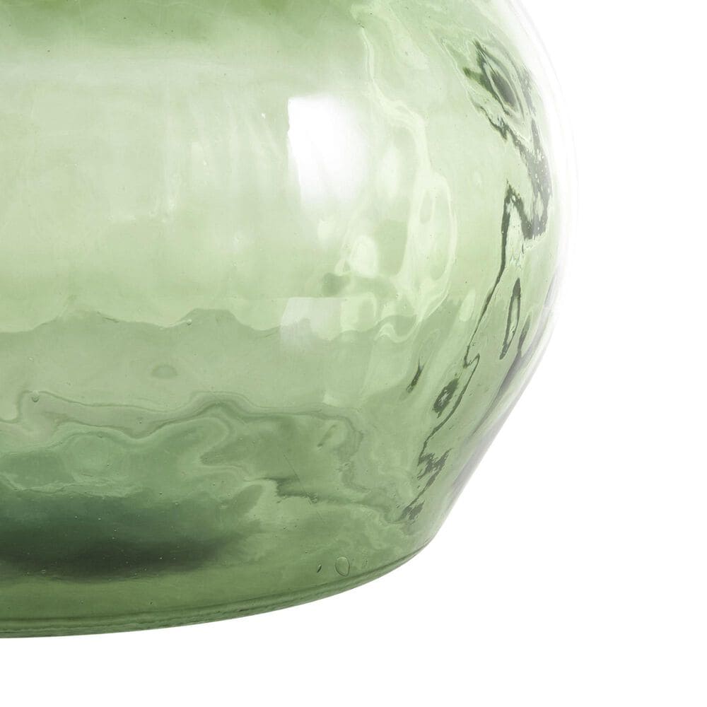 Maple and Jade Wide Spanish Bottle Neck Ombre Decorative Vase in Green, , large