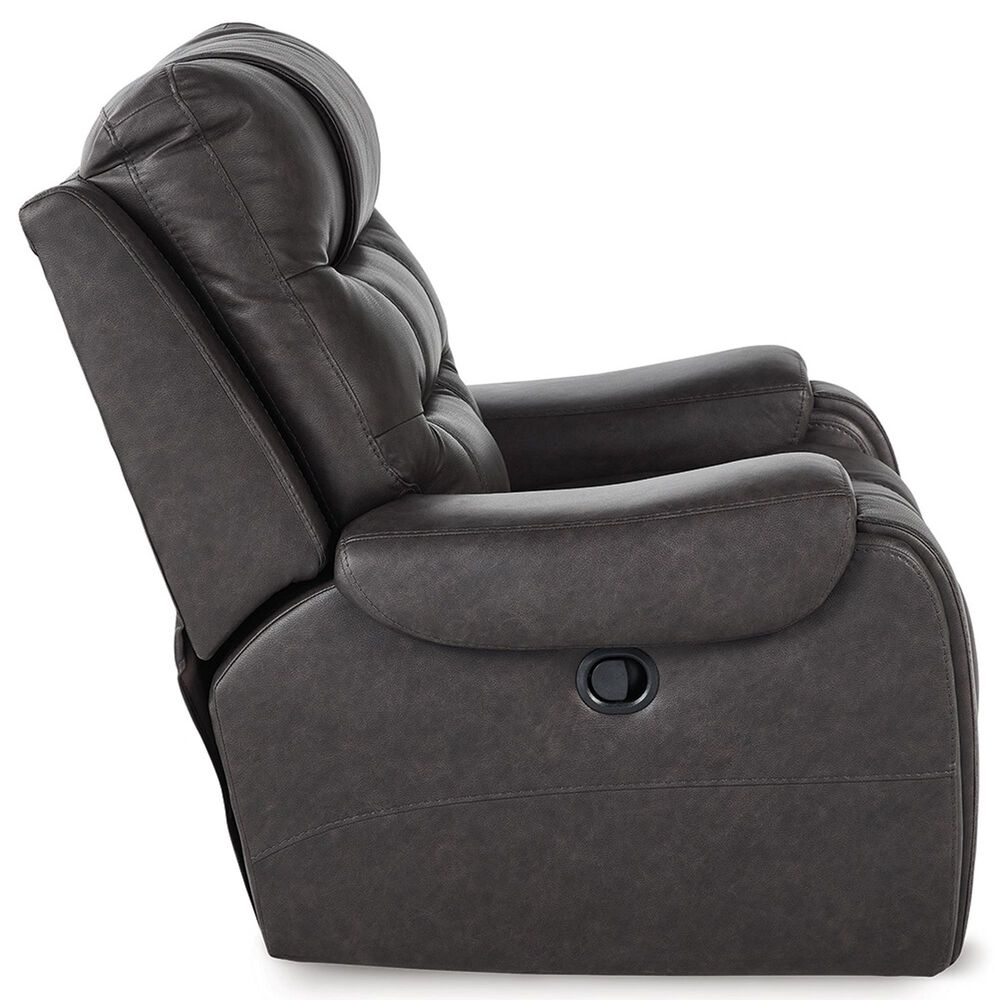 Ashley Femley Manual Rocker Recliner in Smoke, , large