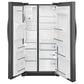 Frigidaire Gallery 25.6 Cu. Ft. Standard Depth Side-by-Side Refrigerator in Smudge Proof Black Stainless Steel, , large