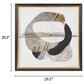 Hampton Park Auric Beam 30" x 30" Abstract Framed Canvas Wall Art in Black, Grey and Gold, , large