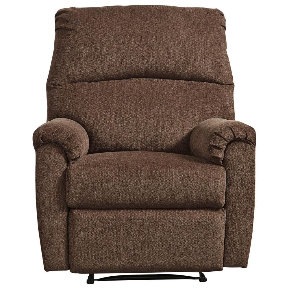 Ashley Nerviano Manual Zero Wall Recliner in Chocolate, , large
