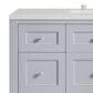 James Martin Vanities Breckenridge 48" Single Bathroom Vanity in Serenity Blue with 3 cm Lime Delight Quartz Top and Rectangular Sink, , large