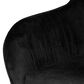 Impressions Vanity Kelly Swivel Vanity Chair with Black Cushion in Matte Silver, , large