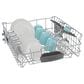 Bosch 100 Series Premium 24"" Built-In Bar Handle Dishwasher with 8 Wash Cycles in White, , large
