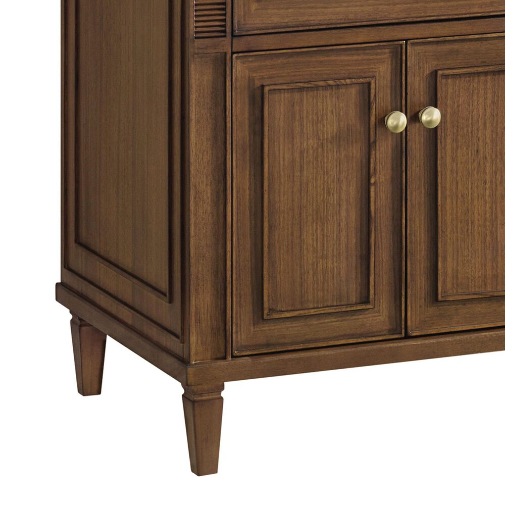 James Martin Vanities Lorelai 72&quot;Double Vanity in Mid-Century Walnut with 3 cm Charcoal Soapstone Quartz Top, , large