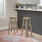 Linon Home Decor Abby 29" Bar Stool in Grey Wash, , large