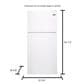 Maytag 21 Cu. Ft. 33-In Wide Top Freezer with PowerCold Feature in White, , large