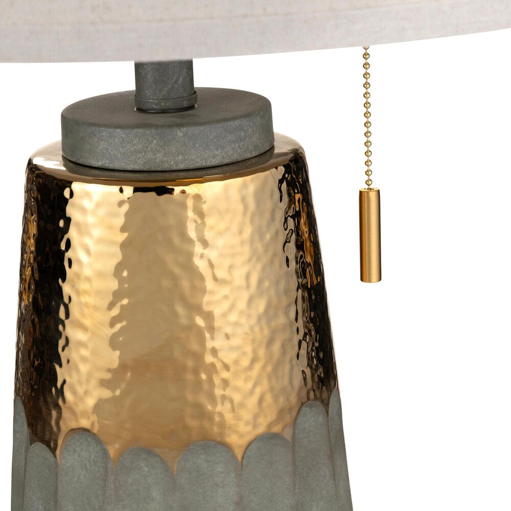 Crestview Collection Wilkerson Table Lamp in Grey and Gold, , large