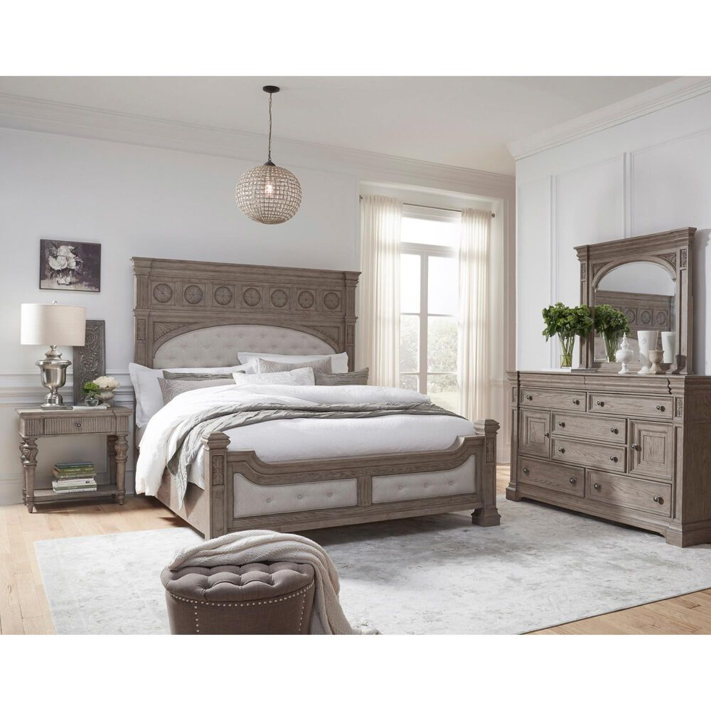 Chapel Hill Kingsbury 3 Piece King Bedroom Set in Gray, , large