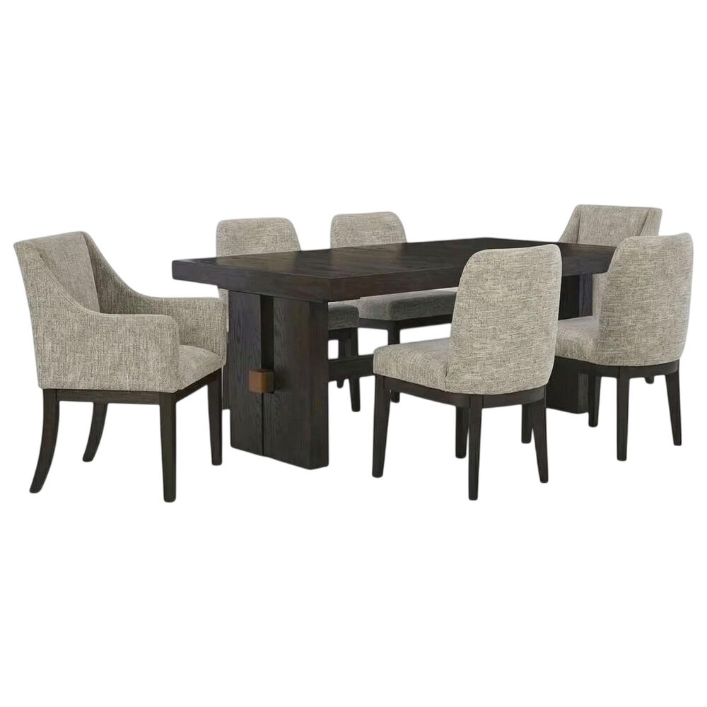Millenium Burkhaus 7-Piece Dining Set with 1 Table Leaf in Dark Brown, , large