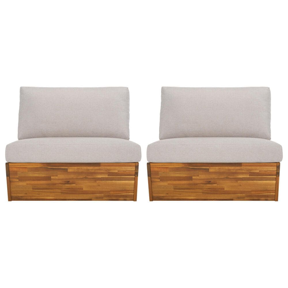 Safavieh Lynn Lounge Chair in Light Grey (Set of 2), , large