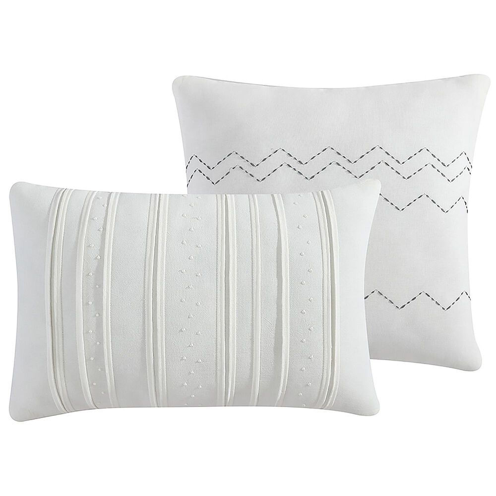 Hallmart Collectibles Skylar 5-Piece King Comforter Set in Ivory and Gray, , large