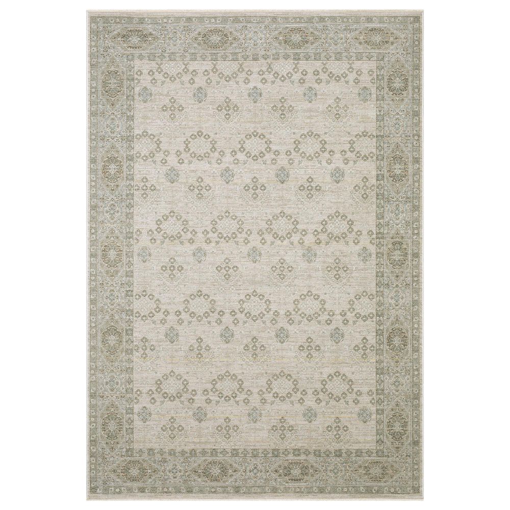 Oriental Weavers Keaton KEA04 Beige and Green 7"10" x 10"10" Area Rug, , large