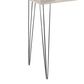 Uma Enterprises Modern Console Table in Brown and Charcoal Black, , large
