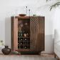 Classic Home Holmes Bar Cabinet in Artisan Brown, , large