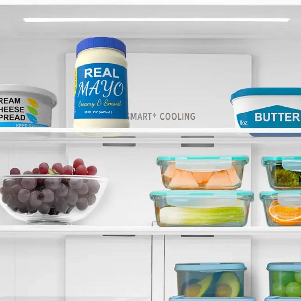 Midea 23 Cu. Ft. Counter-Depth Bottom-Freezer Refrigerator in Stainless Steel, , large