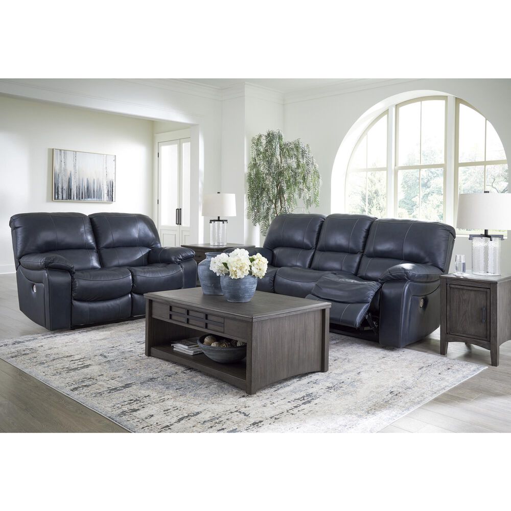 Ashley Leesworth 2-Piece Power Reclining Living Room Set in Ocean, , large